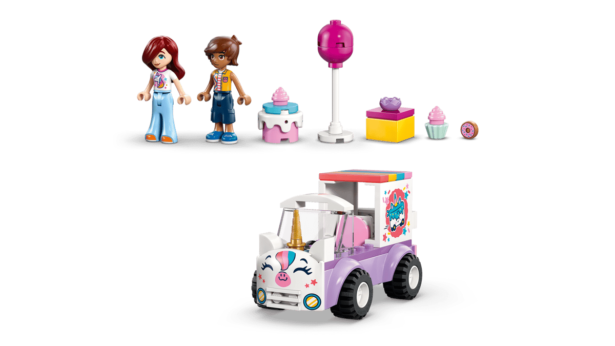 Friends Unicorn Cake Delivery Car by Lego
