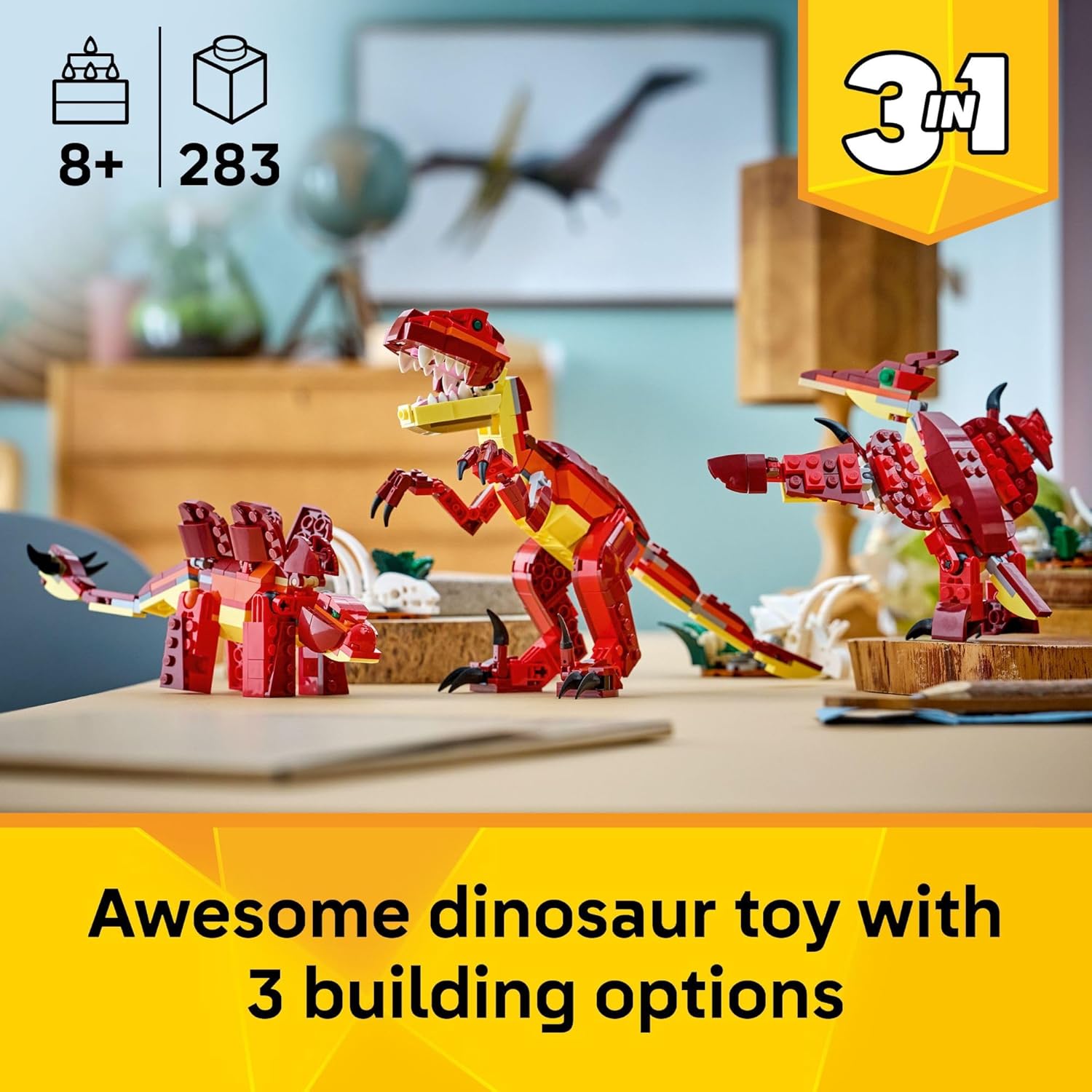 Creator 3 in 1 Fierce Dinosaur by Lego