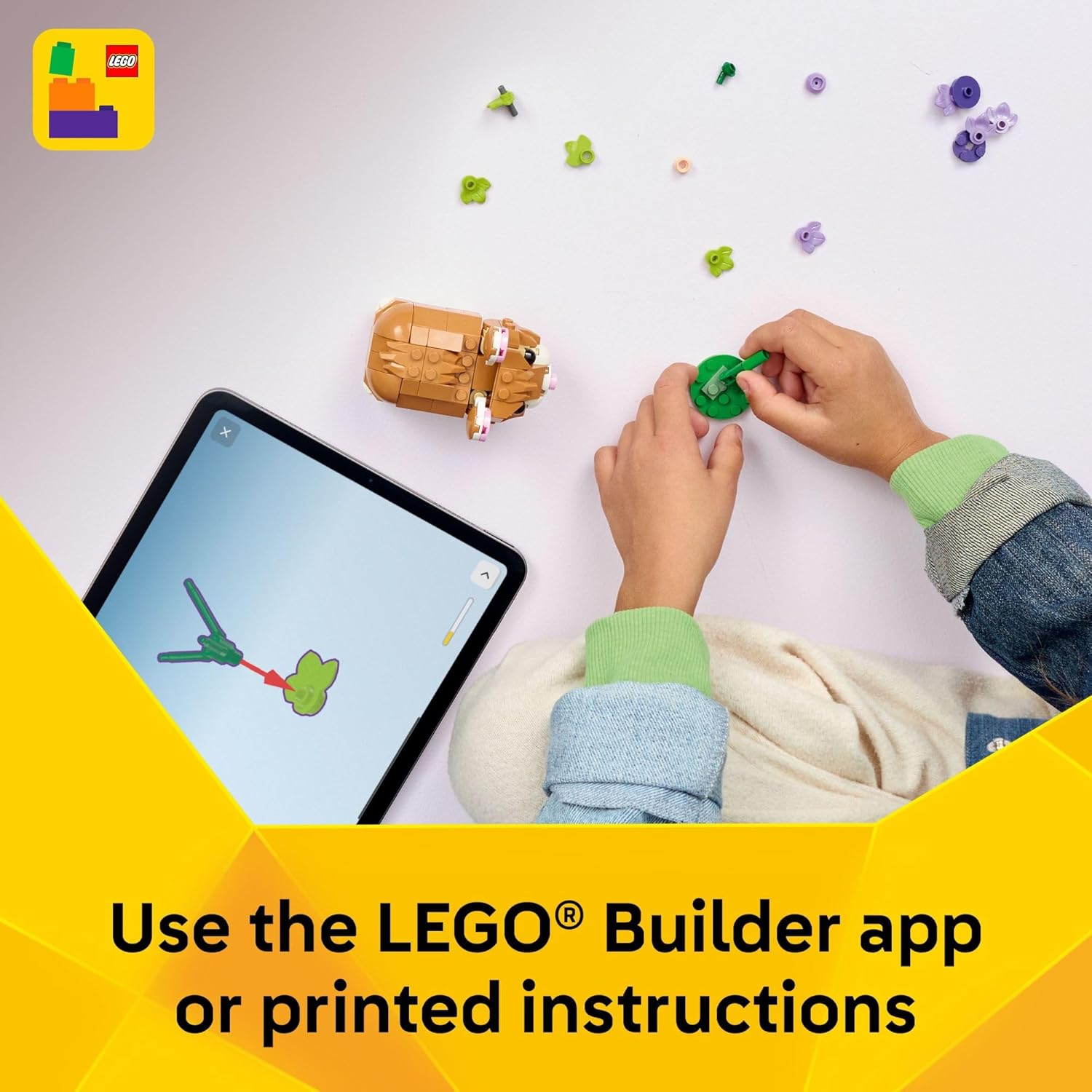 Creator 3 in 1 Cute Hamster with a Flower by Lego