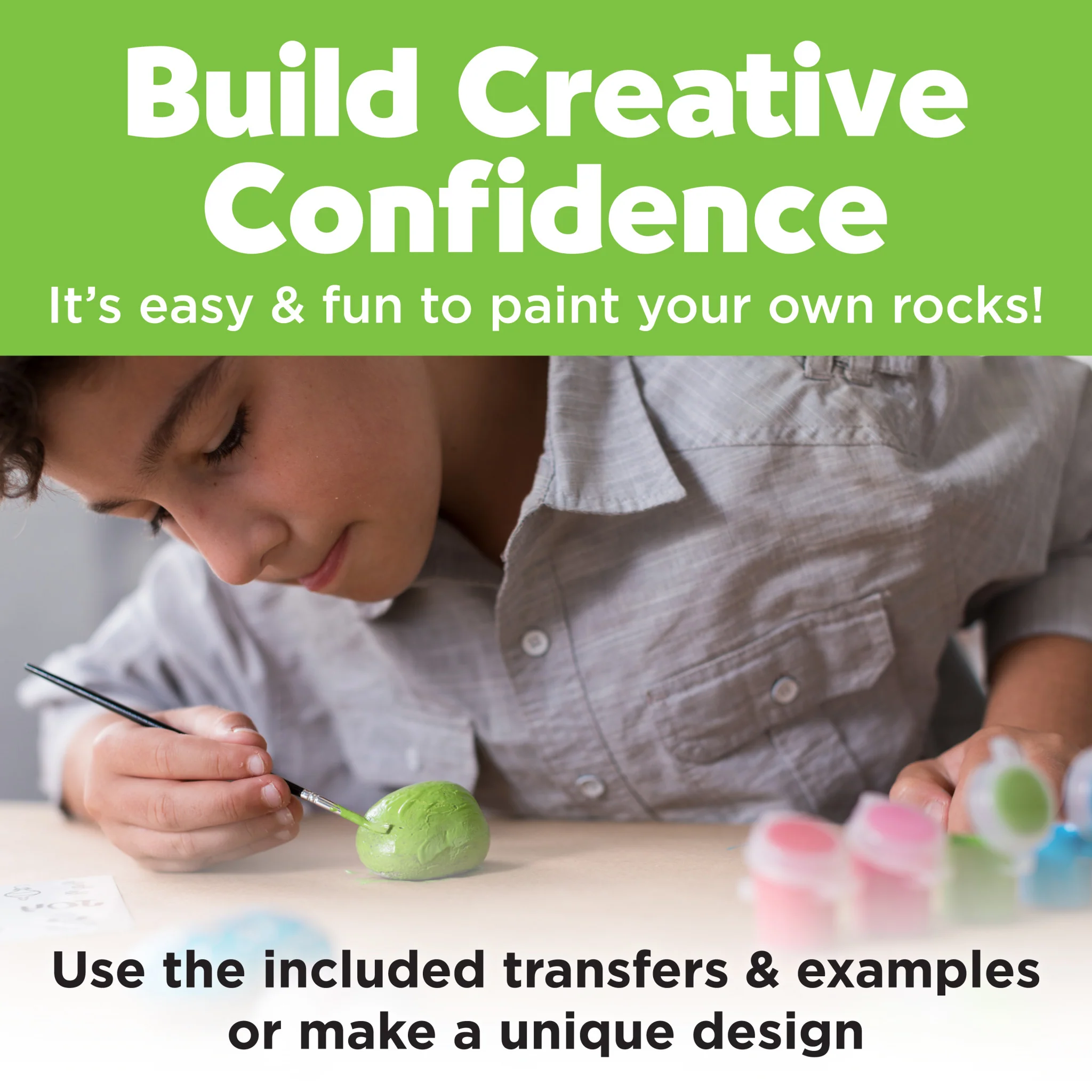 Hide and Seek Rock Painting by Creativity for Kids