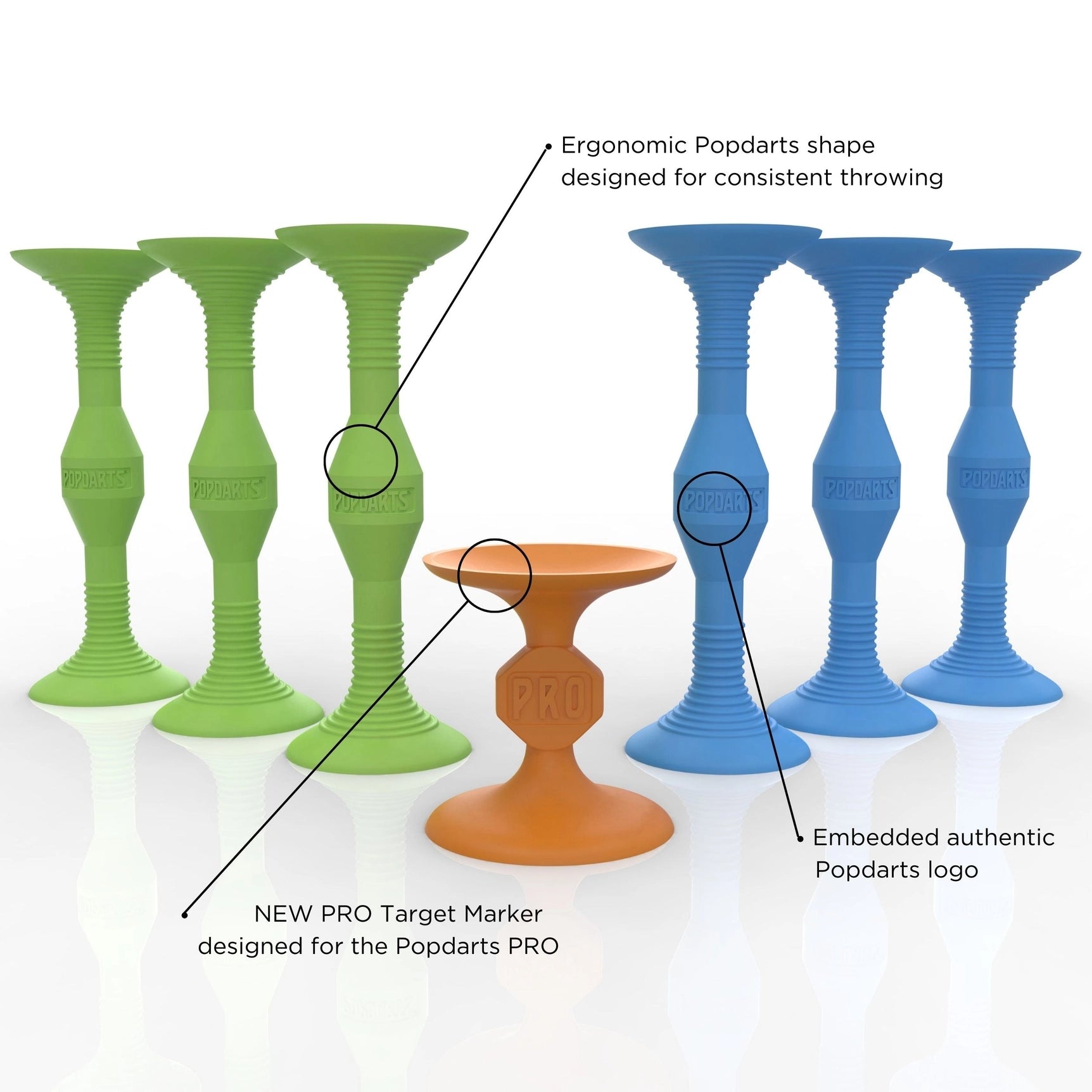 Popdarts Pro Pack (Blue & Green) by Popdarts