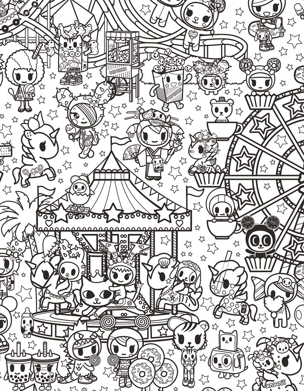 tokidoki Coloring Party by Sterling Publishing 5