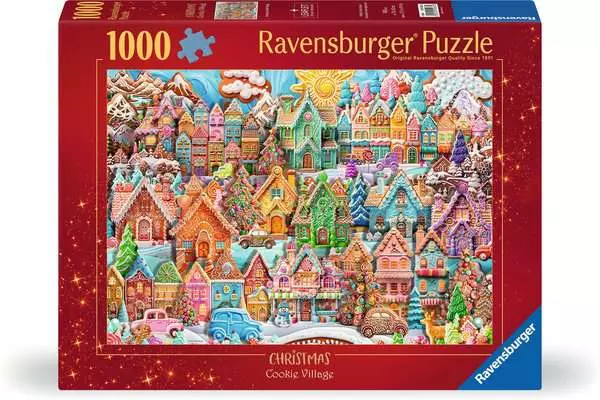 Christmas Cookie Village 1000pc Puzzle by Ravensburger