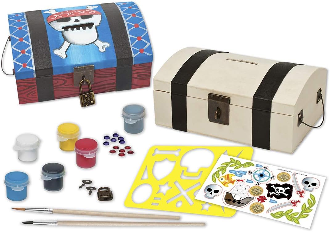Wooden Treasure Chest Painting Kit by Works of Ahhh!