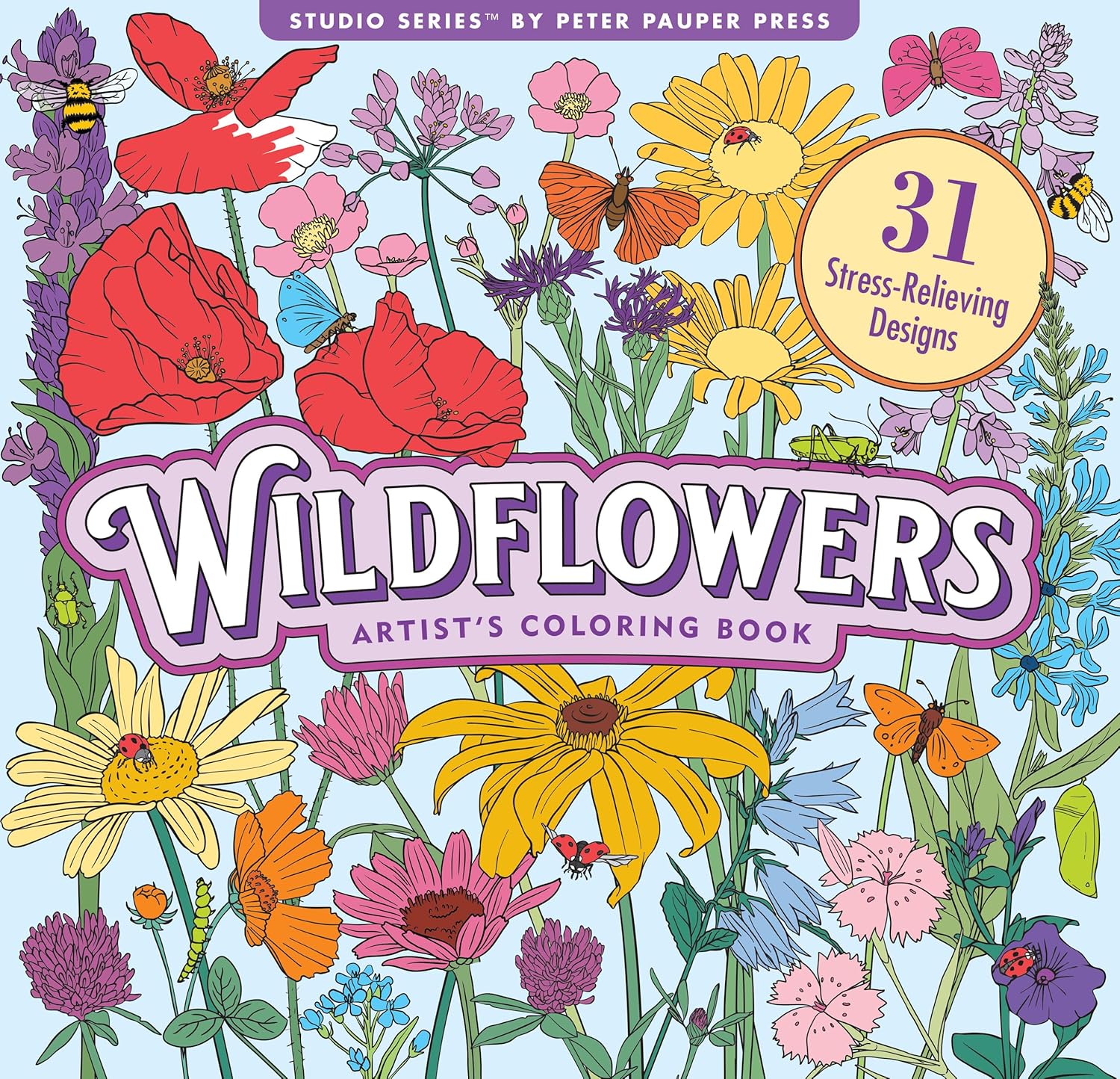 Wildflowers Adult Coloring Book by Peter Pauper Press