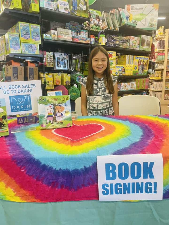 Rainbow Cat Raises $550 for Dakin!