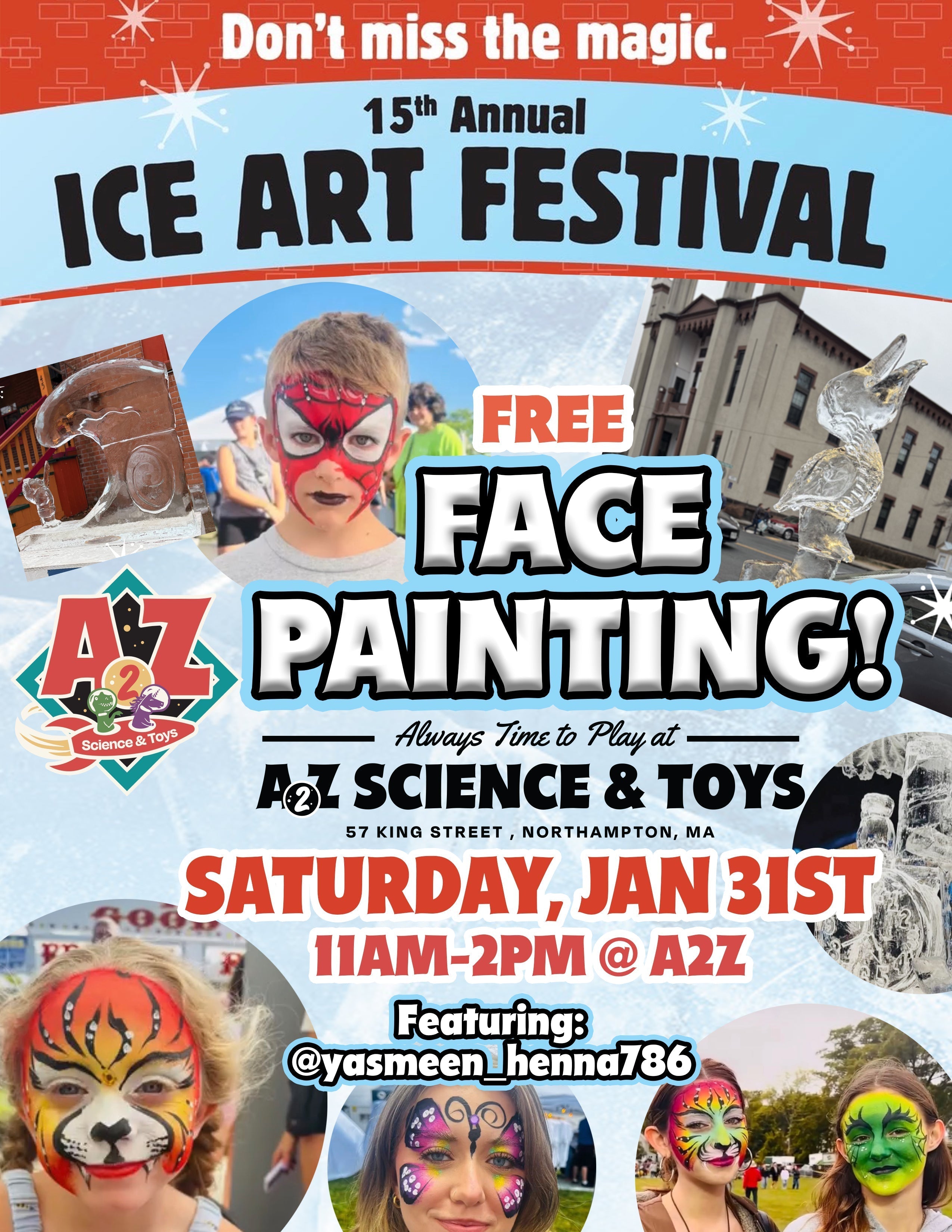 FREE Face Painting during ICE ART FEST!