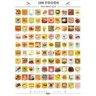 100 Foods You Must Eat Scratch Off by Streamline