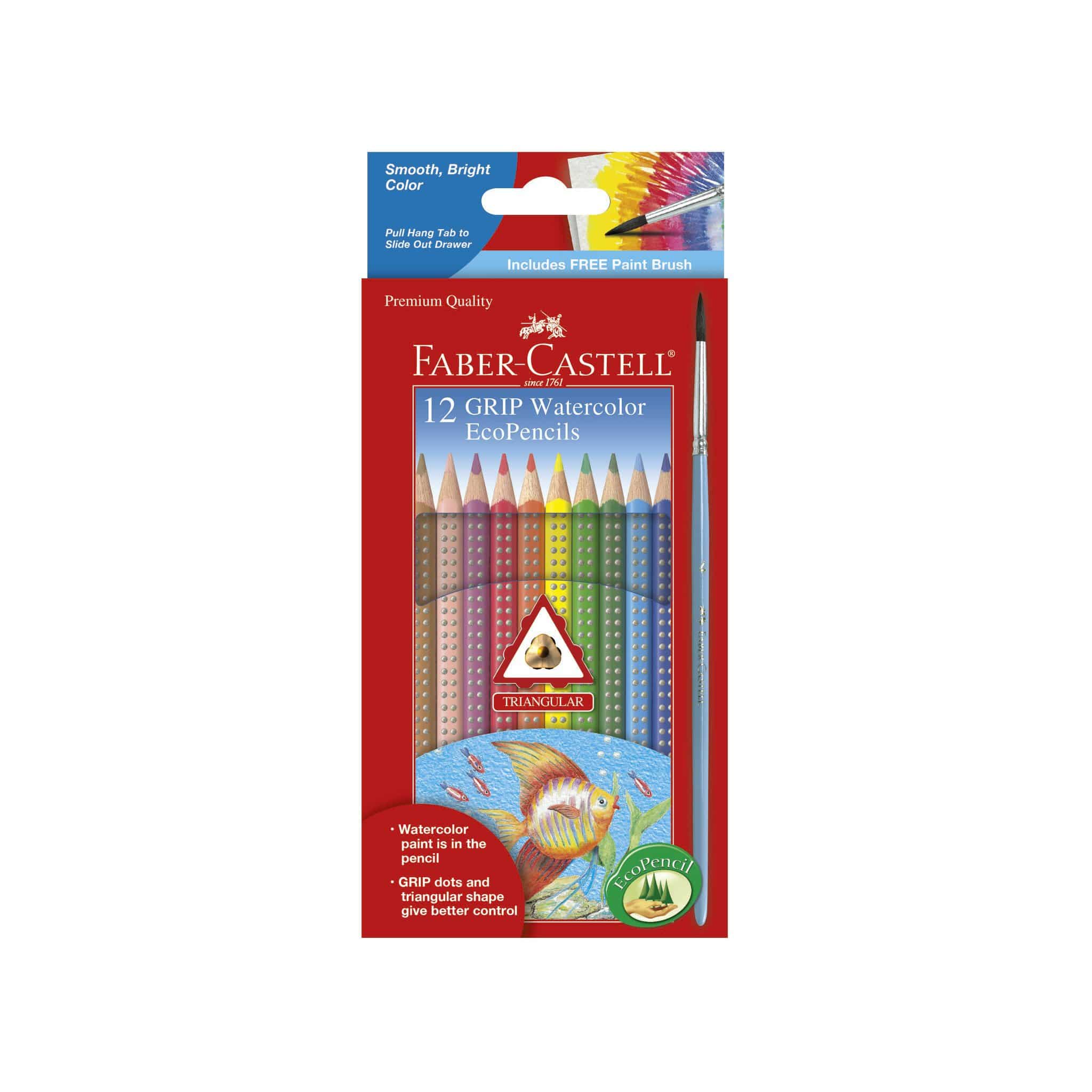 12 Grip Watercolor EcoPencils by Faber Castell