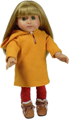 18" Doll Clothes - Yellow Hoodie & Boots-by-New York Doll