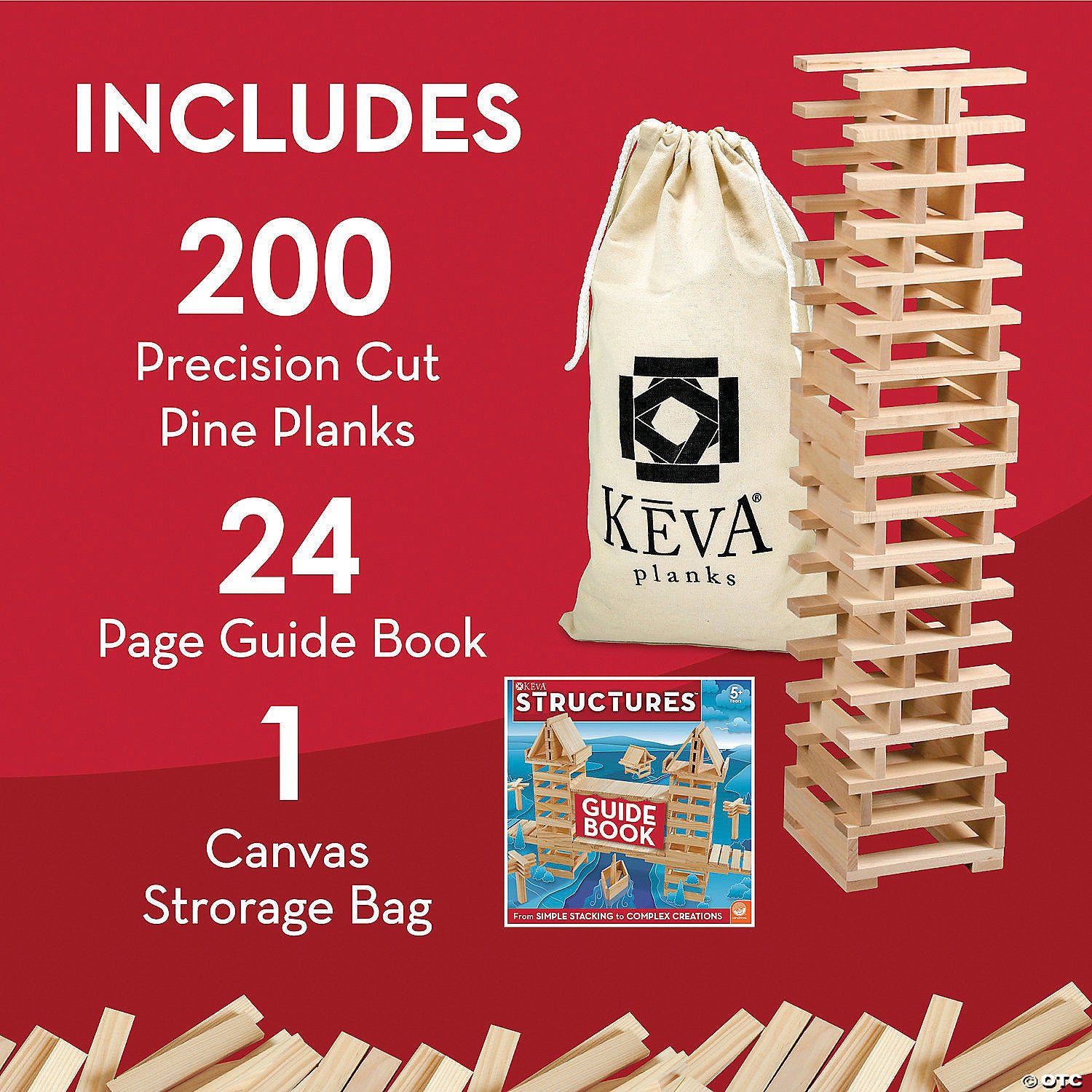 KEVA Structures 200 Plank Set by Mindware