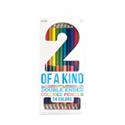 2 Of A Kind Double-Ended Colored Pencils - Set of 12-by-Ooly