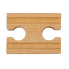 2 Straight Female Train Track Piece by Wooden Tracks
