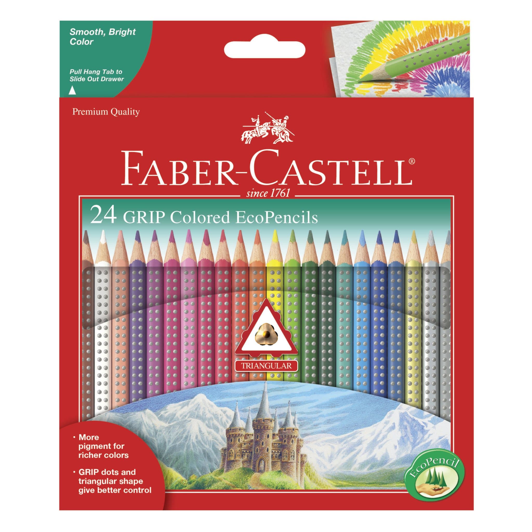24 Grip Colored EcoPencils by Faber Castell