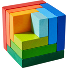 3D Rainbow Cube Arranging Game by Haba 7