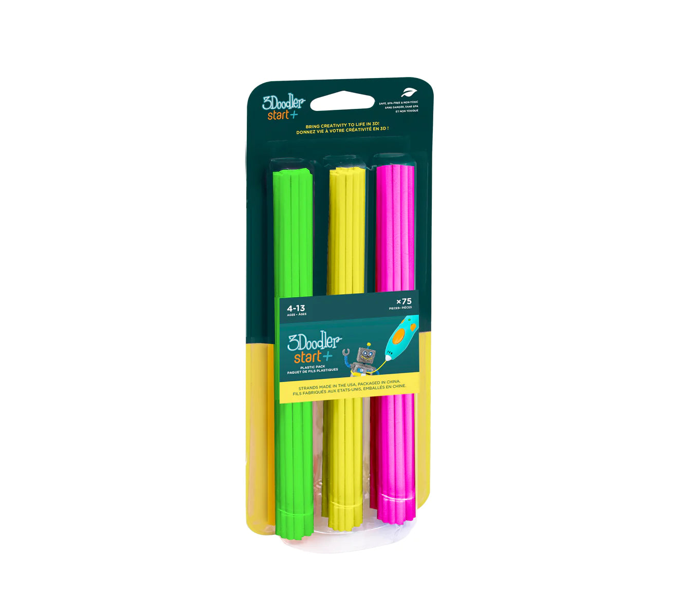 3Doodler Start+ Eco Plastic - Neon Glow-by-3Doodler