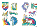 Glitter Unicorns Stickers by Dover Publications