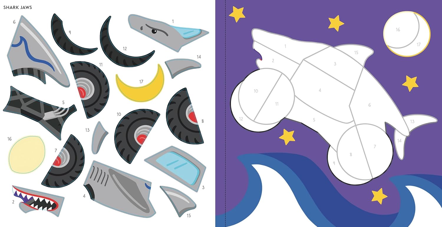 My First Color-by-Sticker Book - Monster Trucks  by Peter Pauper Press