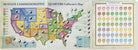 50 State Commemorative Quarters Collectors Map by Peter Pauper Press 1