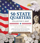 50 State Commemorative Quarters Collectors Map by Peter Pauper Press