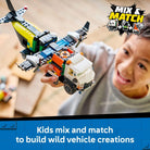 City Airplane, Service Truck & Hovercraft Remix by Lego