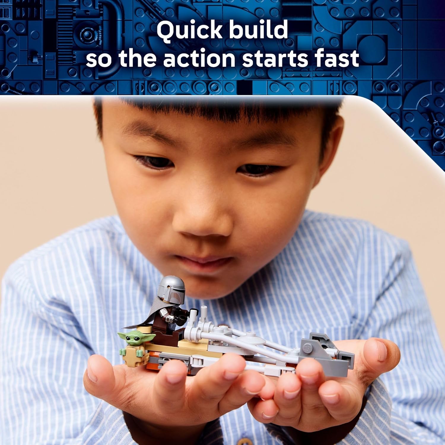 Star Wars The Mandalorian & Grogu’s Speeder Bike by Lego