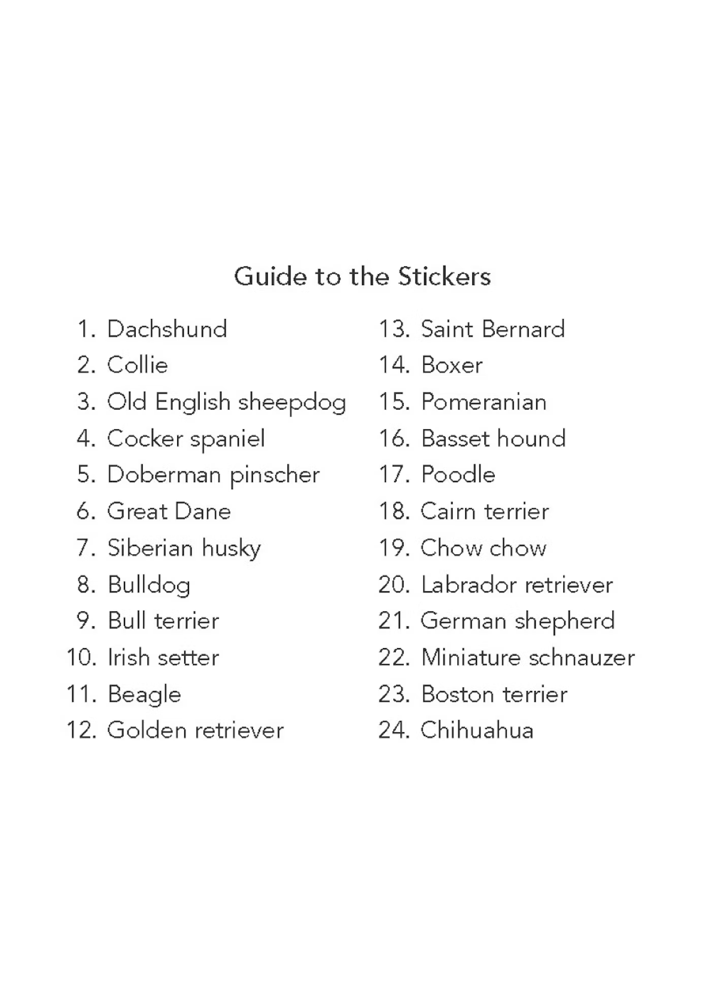 Dog Stickers by Dover Publications