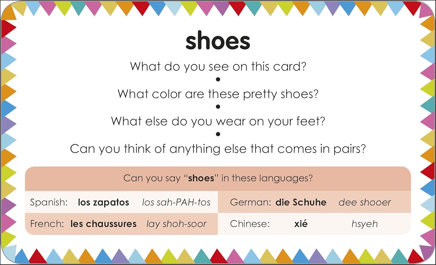My First Touch and Feel Language Picture Cards: First Words by DK Publishing