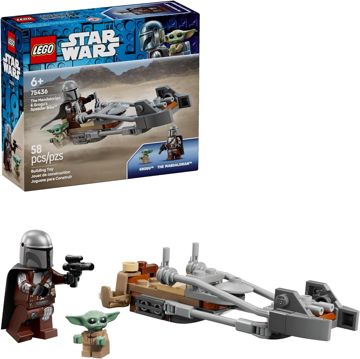 Star Wars The Mandalorian & Grogu’s Speeder Bike by Lego