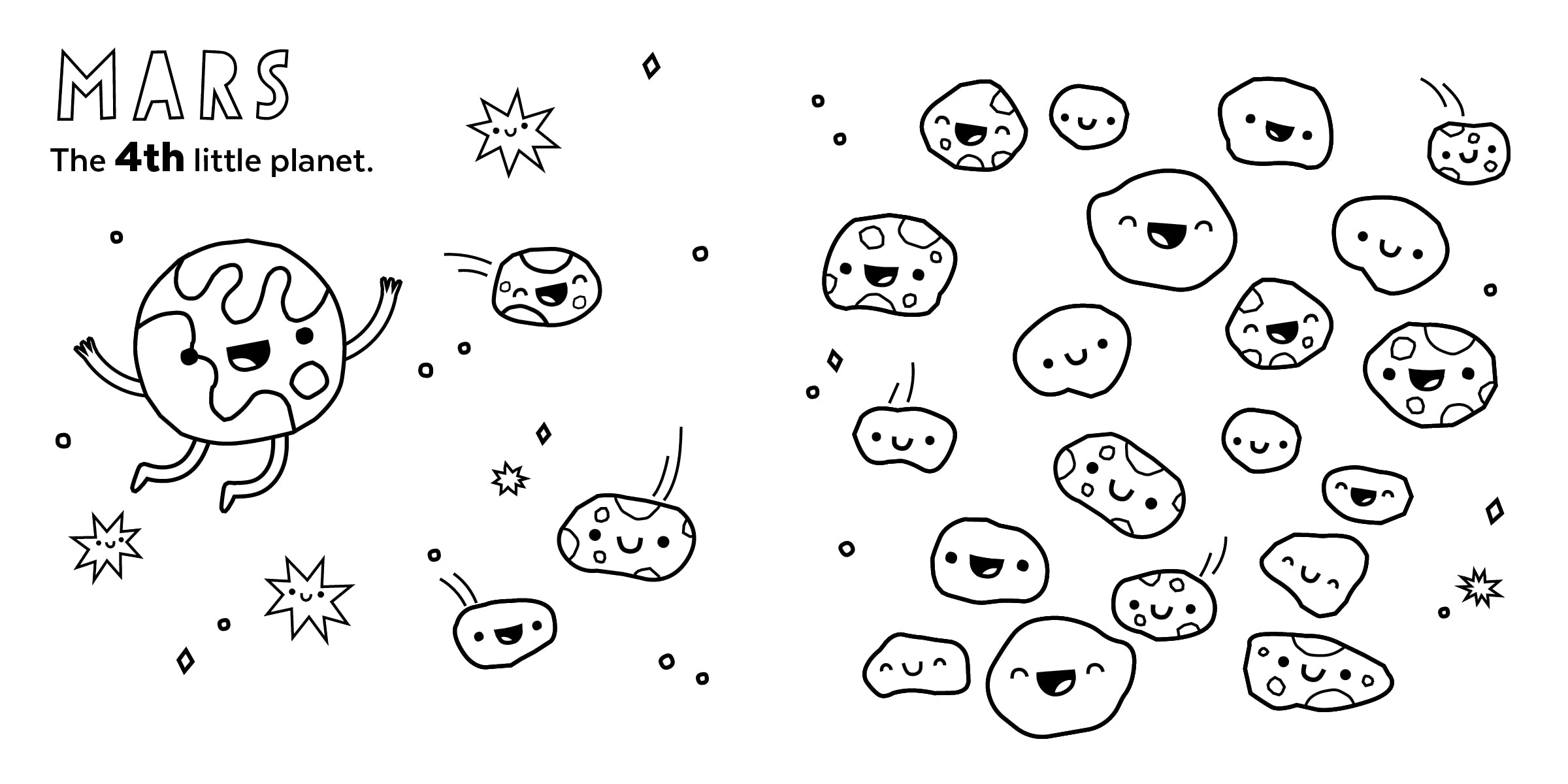 8 Little Planets Coloring Book A Solar System Coloring Book for Toddlers and Kids by Sourcebooks 5