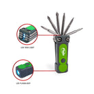 8-in-1 Pocket Tool Box with LED Flashlight and Task Light-by-Flipo