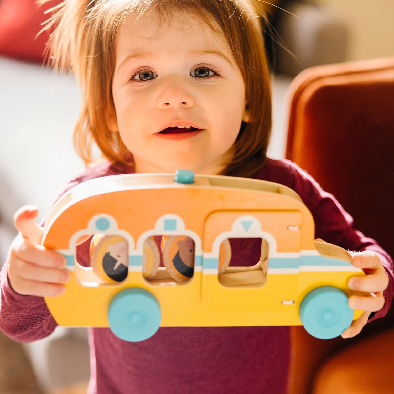 Go Tots Wooden Roll & Ride Bus by Melissa & Doug