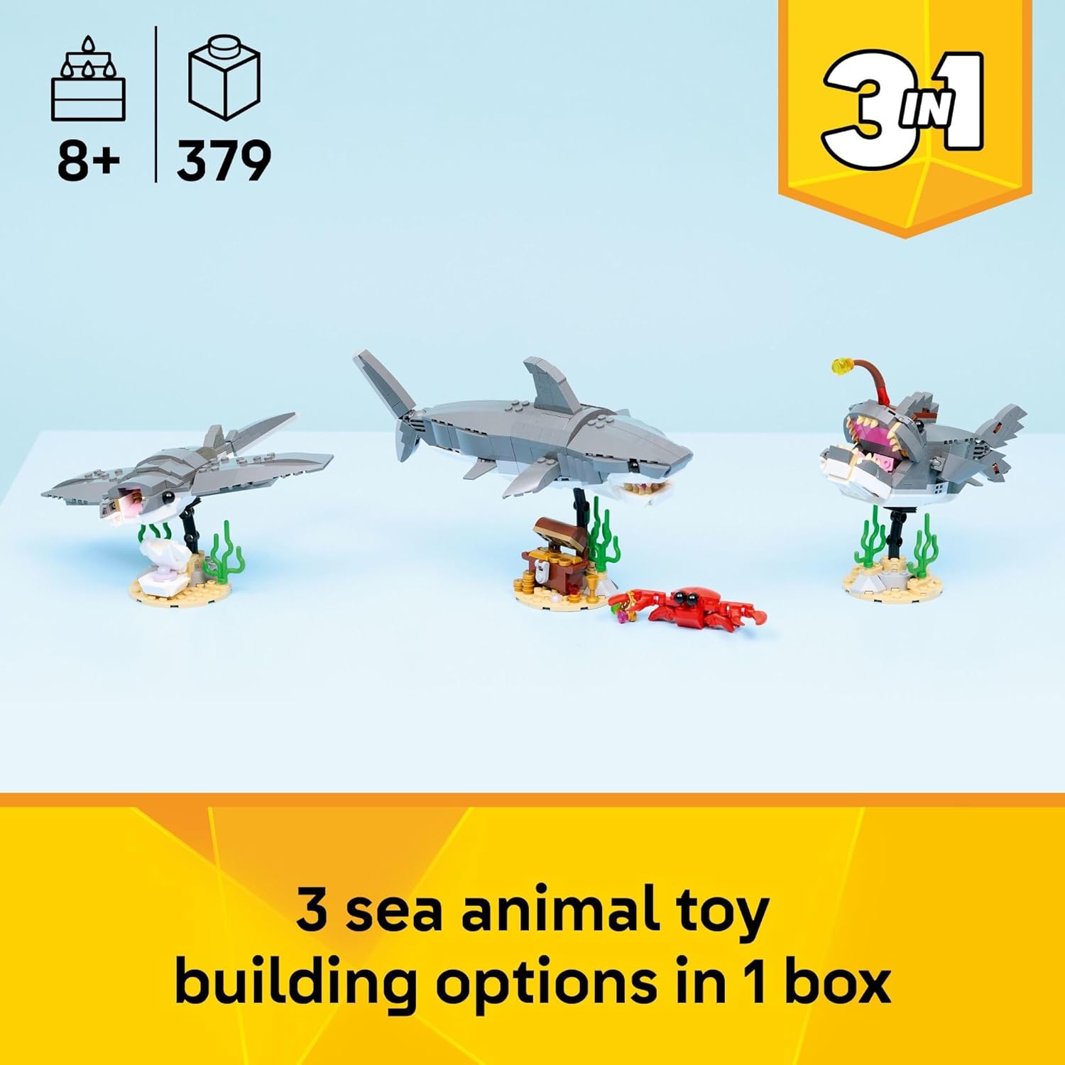 Creator Fierce Shark with a Treasure Chest by Lego