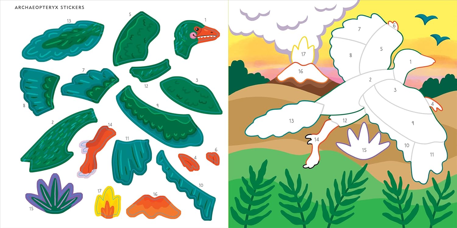 My First Color-by-Sticker Book - Dinosaurs by Peter Pauper Press