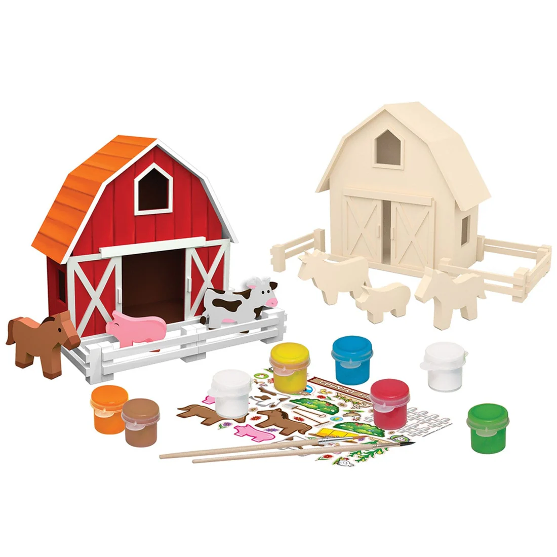 Country Farm Wood Wood Craft & Paint Kit by Works of Ahhh!
