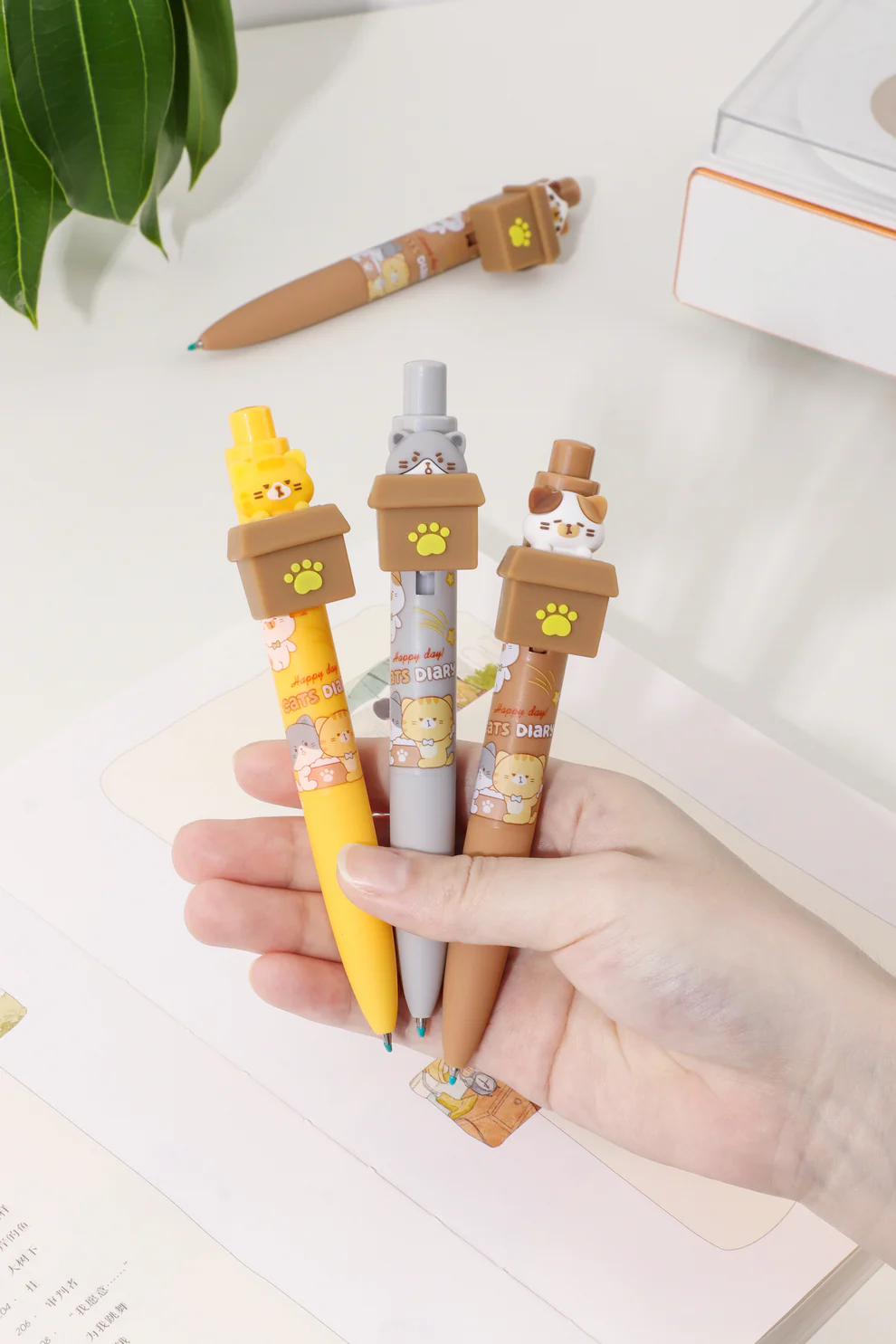 Adopt a Cat Retractable Gel Pen-by-BC USA