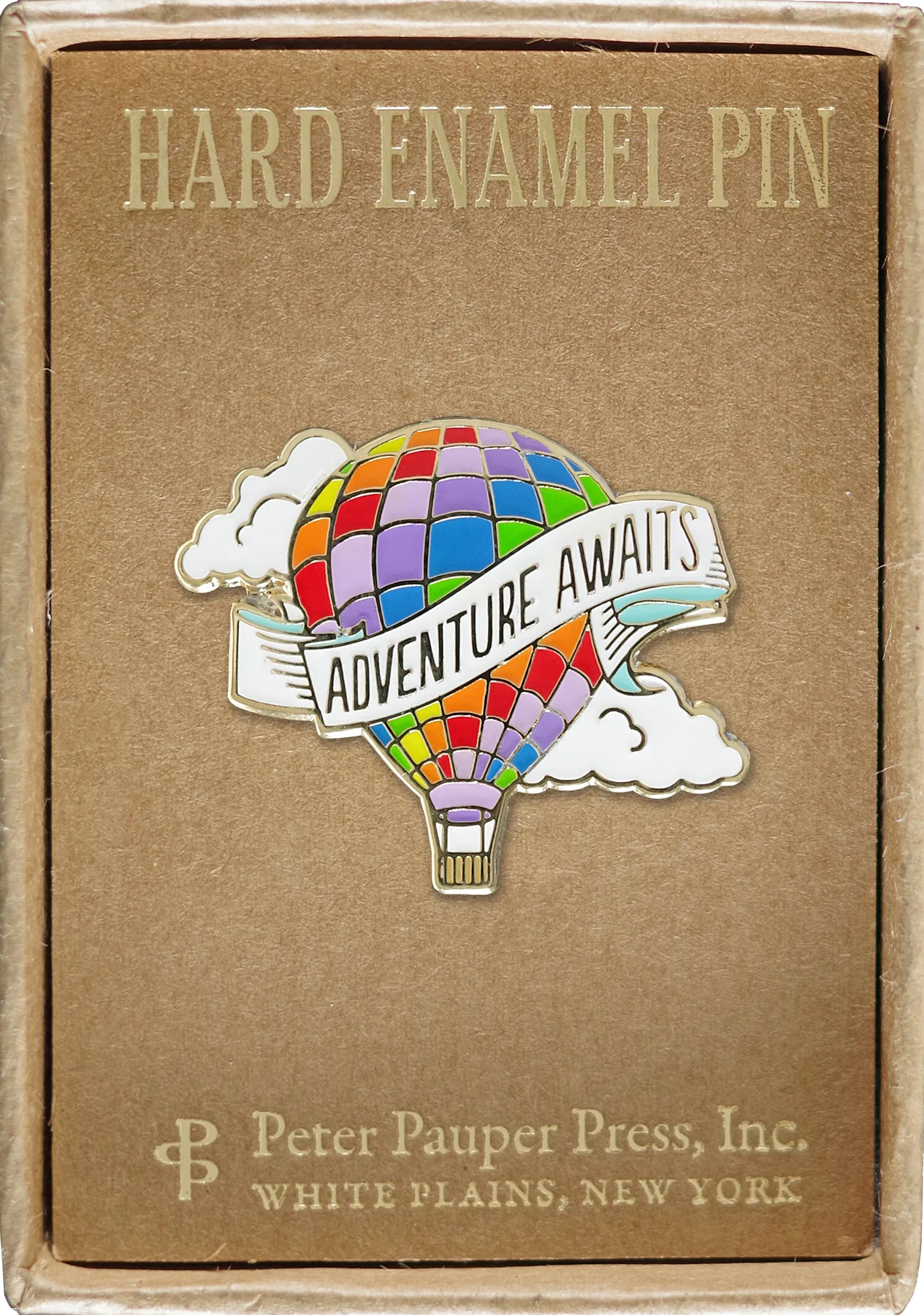 Adventure Awaits Enamel Pin by Peter Pauper Press 1