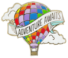 Adventure Awaits Enamel Pin by Peter Pauper Press