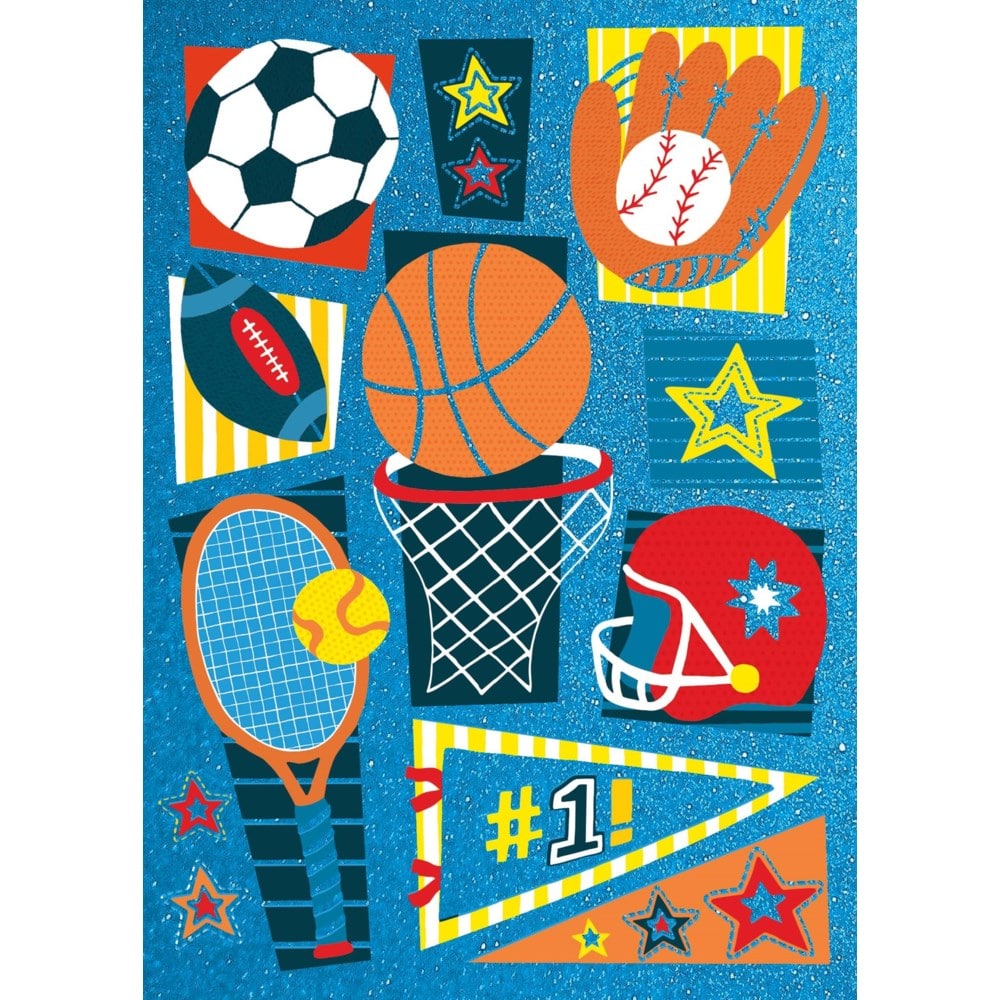 All Star Sports Birthday Card by Peaceable Kingdom