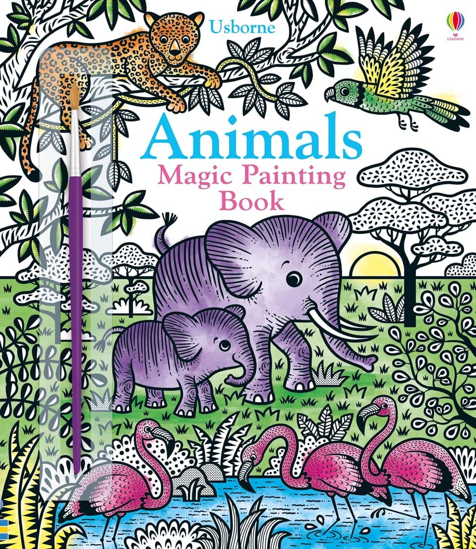 Animals Magic Painting Book-by-Usborne