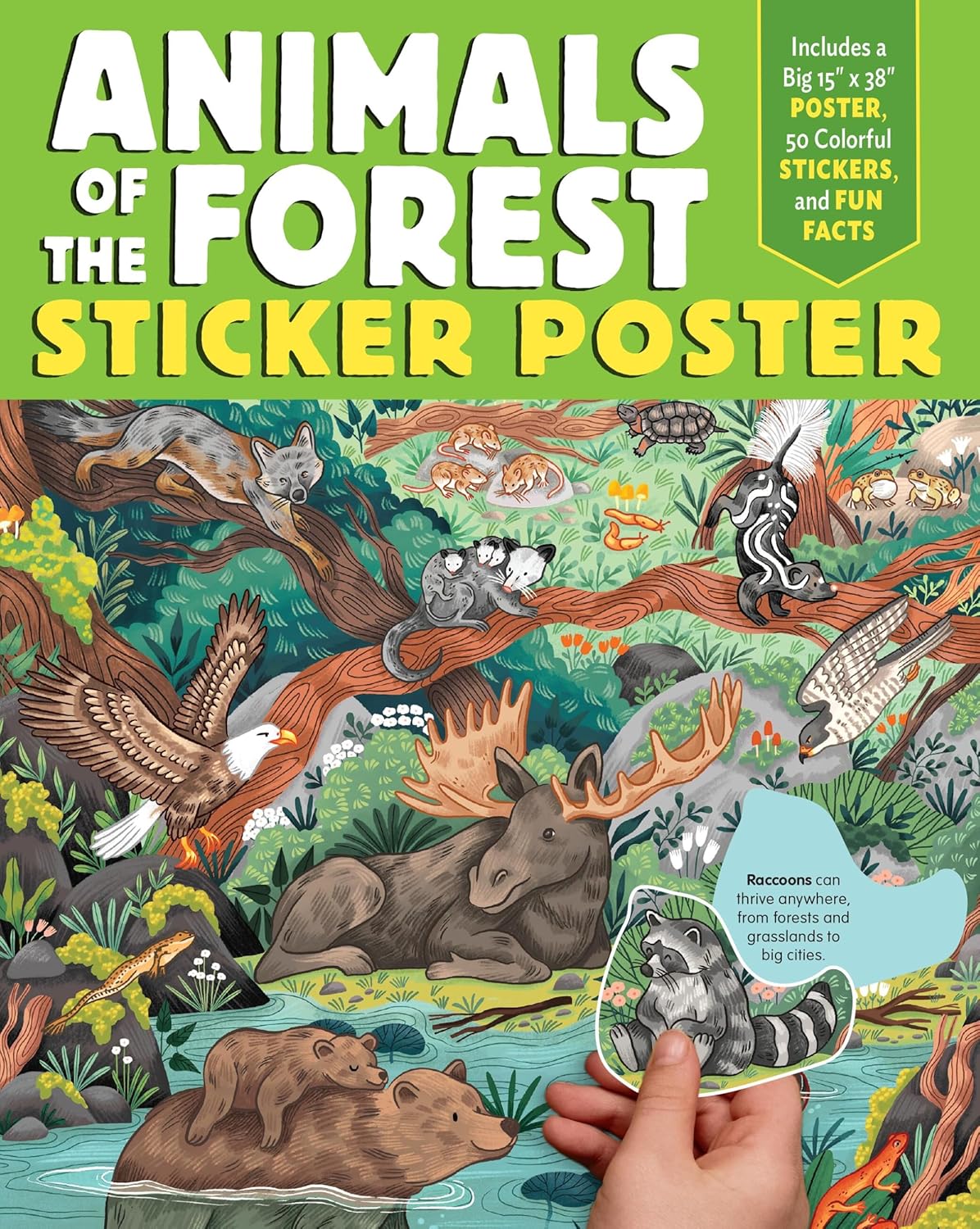 Animals of the Forest Sticker Poster-by-Little Brown