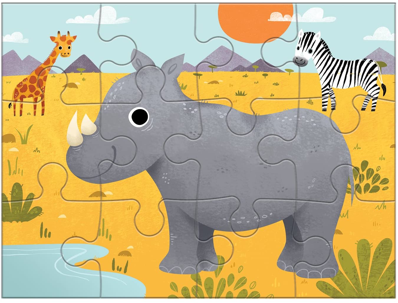 Animals of the World 4 in a Box Puzzle by Mudpuppy 5