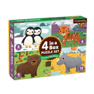 Animals of the World 4 in a Box Puzzle by Mudpuppy