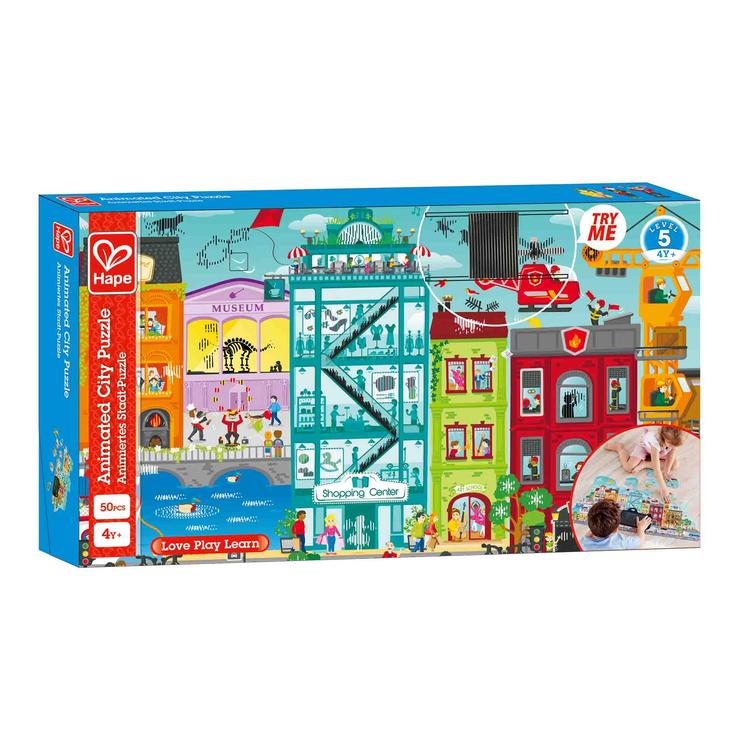 Animated City Puzzle 49pc by Hape
