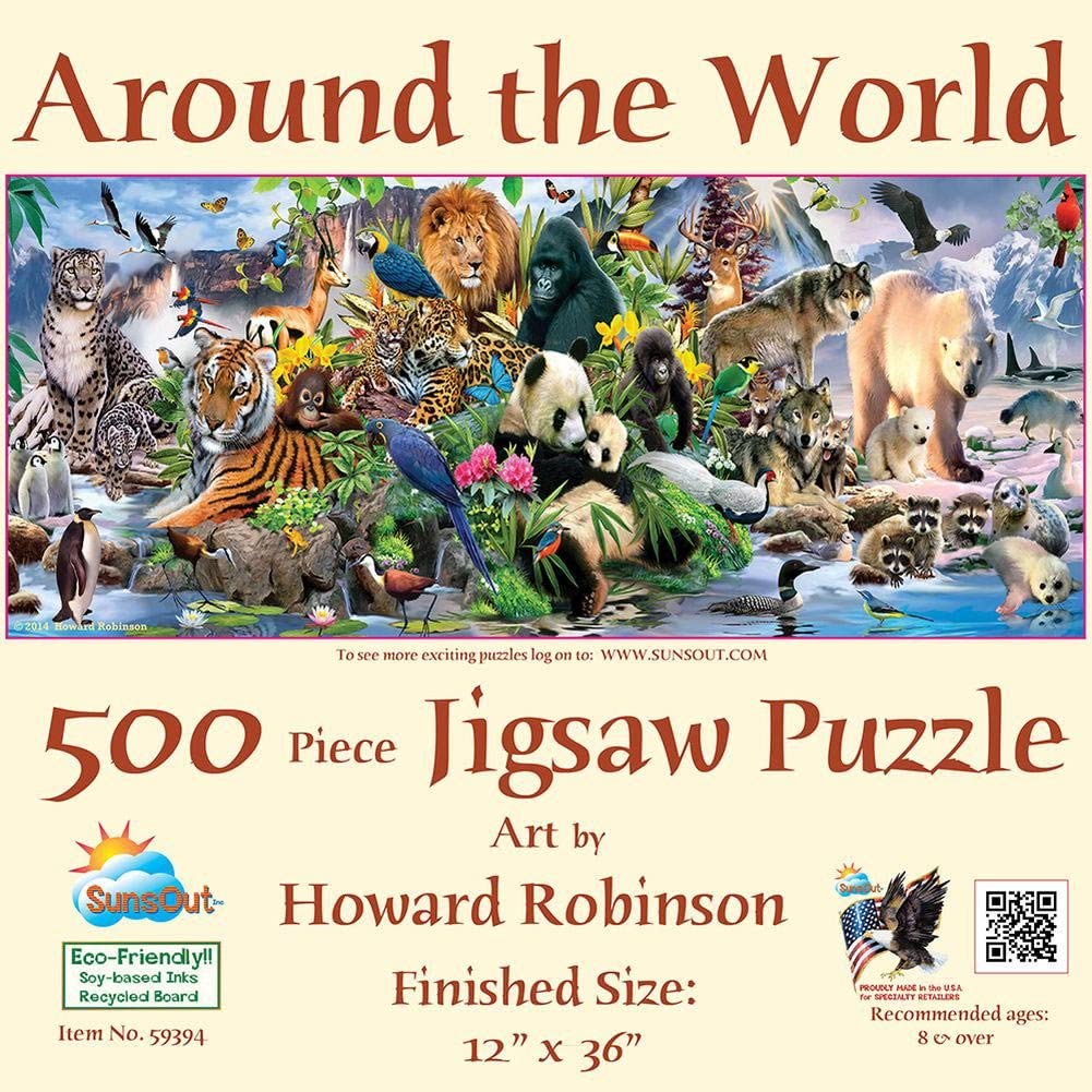 Around the World Puzzle by Sunsout