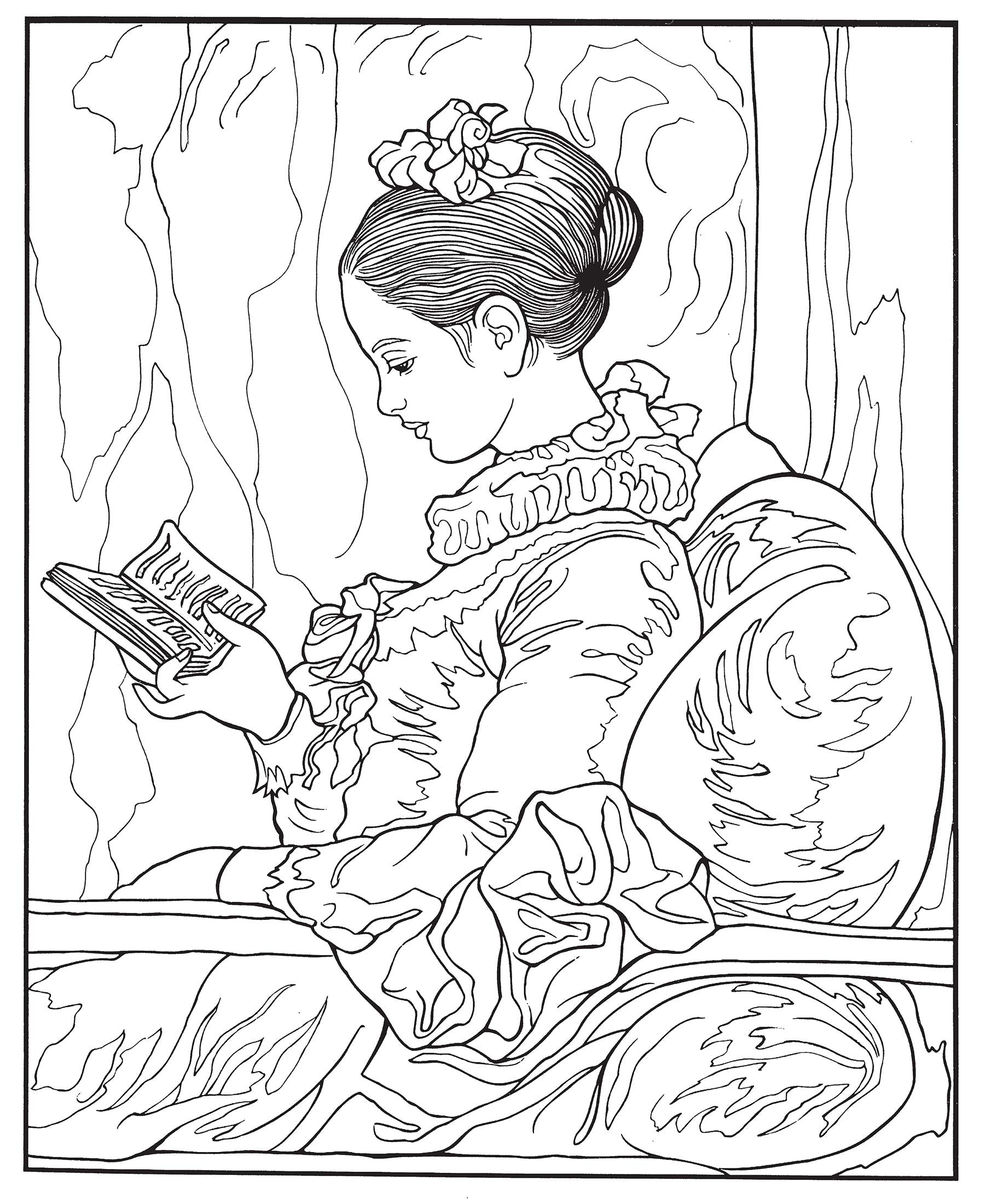 Art Masterpieces to Color 60 Great Paintings from Botticelli to Picasso by Dover Publications 2