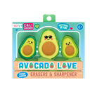 Avocado Love Eraser and Sharpener Set by Ooly