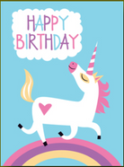 Awesome Unicorn Birthday Card by Great Arrow Graphics