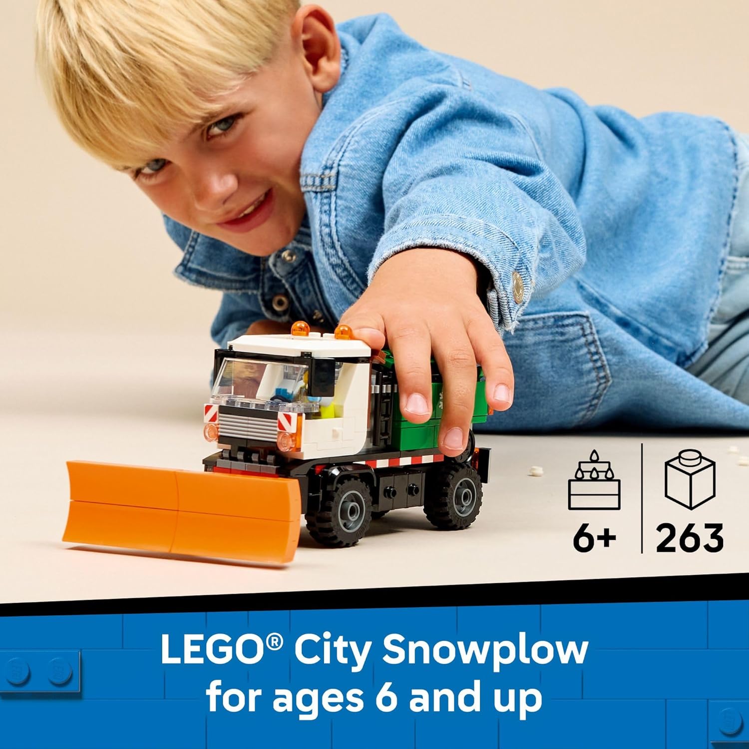 City Snowplow Truck by Lego
