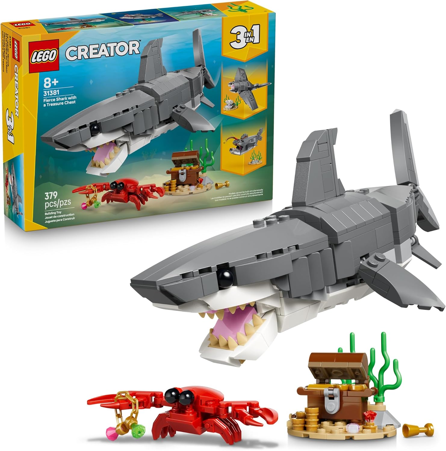 Creator Fierce Shark with a Treasure Chest by Lego